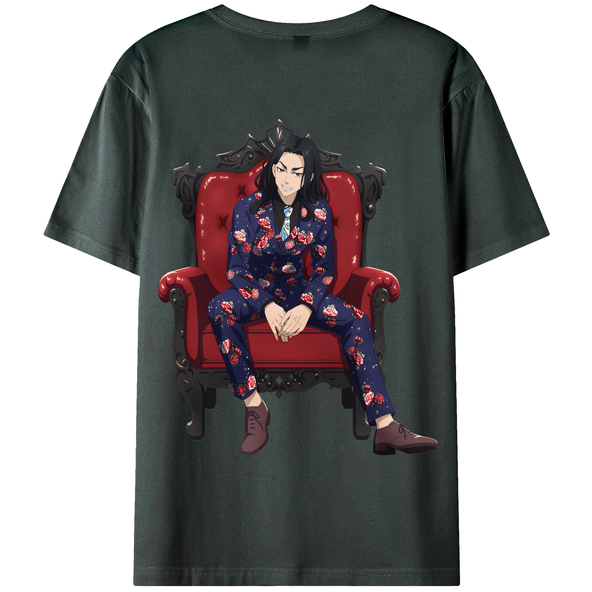 （画像用） 東京リベンジャーズ Tokyo Revengers 綿100％ メンズ半袖Tシャツ（バックプリント） 通気性